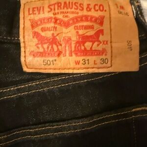 Levi's Black Straight Jeans Classic Style